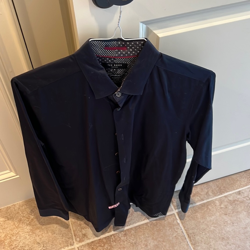 Ted Baker Button Down Navy 4
